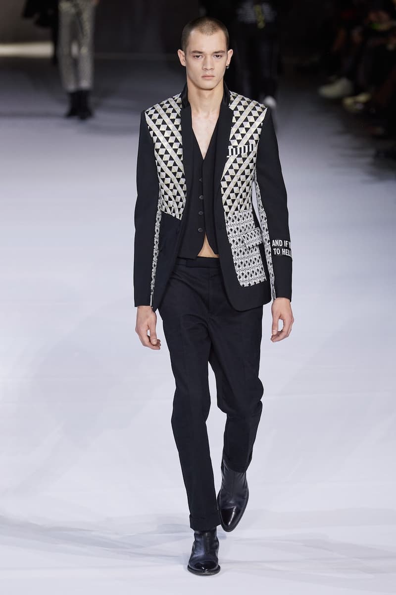 Haider Ackermann Fall/Winter 2020 Paris Fashion Week Runway Show Presentation Co-Ed Menswear Womenswear Looks Columbian-Born Paris-Based Eponymous Label Designer