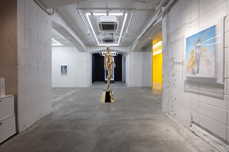 Inside Hajime Sorayama "Sex Matter" & "T-Rex" Exhibition NANAZUKA Gallery Feminine Robots Sculptures Paintings T-Rex Dinosaurs