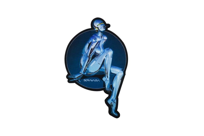hajime sorayama sexy robot floor rug blue pink