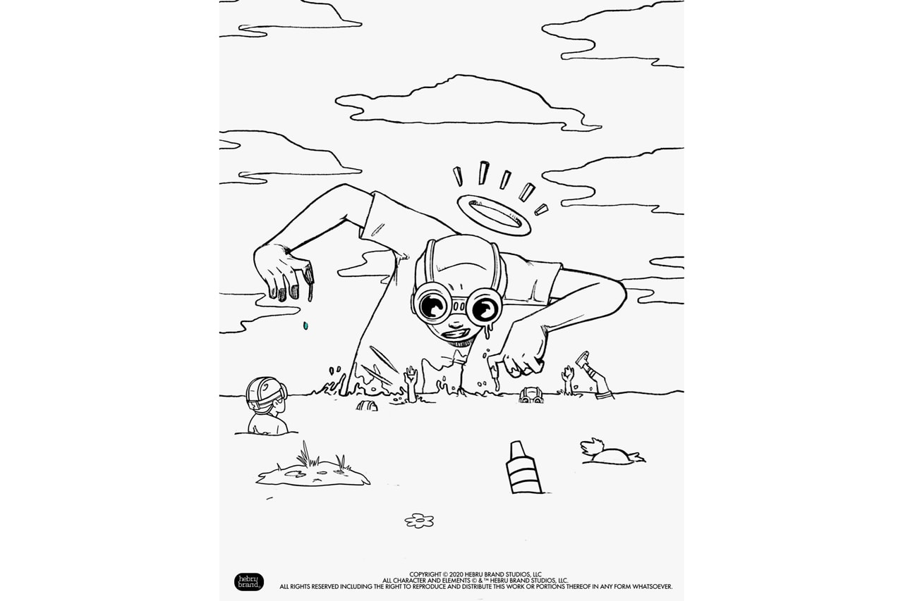 Hebru Brantley Coloring Book Pages 'Flyboy' 'Lil Mama'