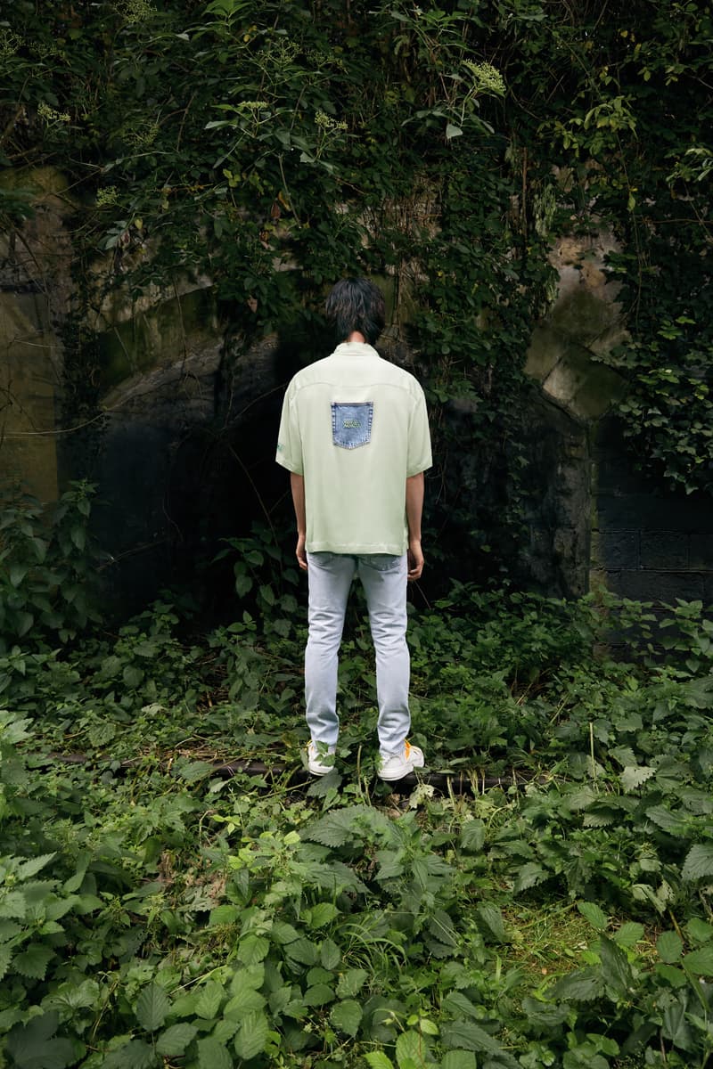 Sami Miró x Heron Preston Spring/Summer 2020 "Natural Disaster" Collaboration Collection Denim Jacket Mesh Body Suit Upcycled Shirts Sweatpants Crewnecks Patchwork Dresses Skirts