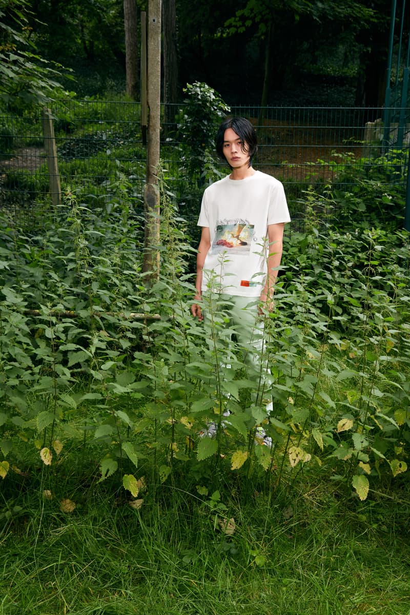 Sami Miró x Heron Preston Spring/Summer 2020 "Natural Disaster" Collaboration Collection Denim Jacket Mesh Body Suit Upcycled Shirts Sweatpants Crewnecks Patchwork Dresses Skirts
