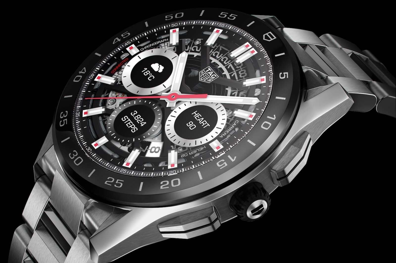 tag heuer new generation connected timepiece watch range sports performance technical physical digital sports