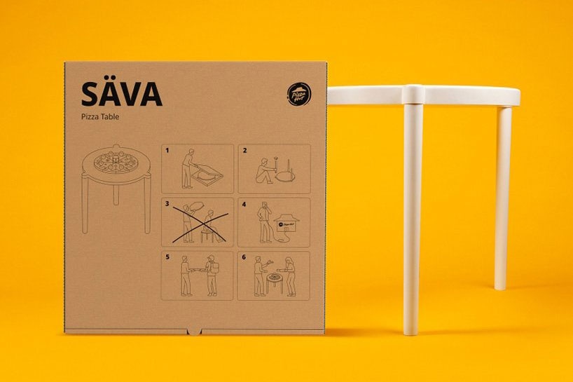 Pizza Hut X Ikea Sava Table Collaboration Hypebeast