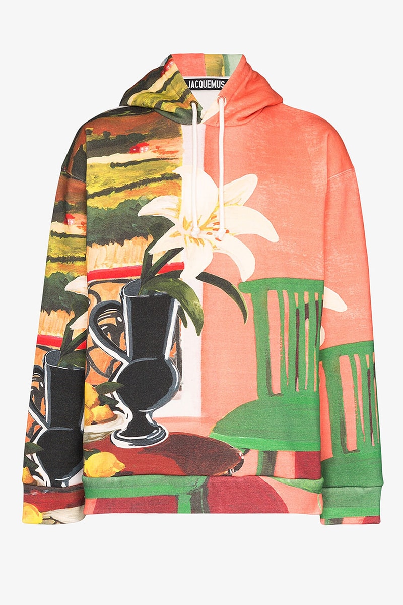 Jacquemus Spring/Summer 2020 Printed Men's Items patterned florals flower table still life illustration painting artwork ss20 shirts hoodie jacket pants jeans bags 