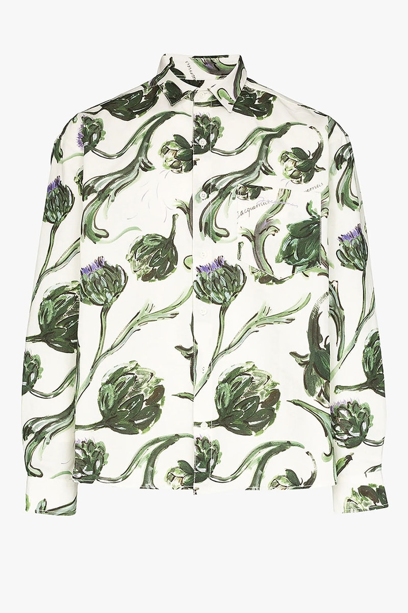 Jacquemus Spring/Summer 2020 Printed Men's Items patterned florals flower table still life illustration painting artwork ss20 shirts hoodie jacket pants jeans bags 
