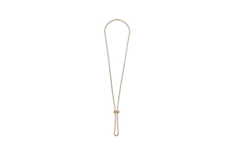 jacquemus spring summer 2020 ss20 swarovski baguette gold crystal estello bracelet necklace 