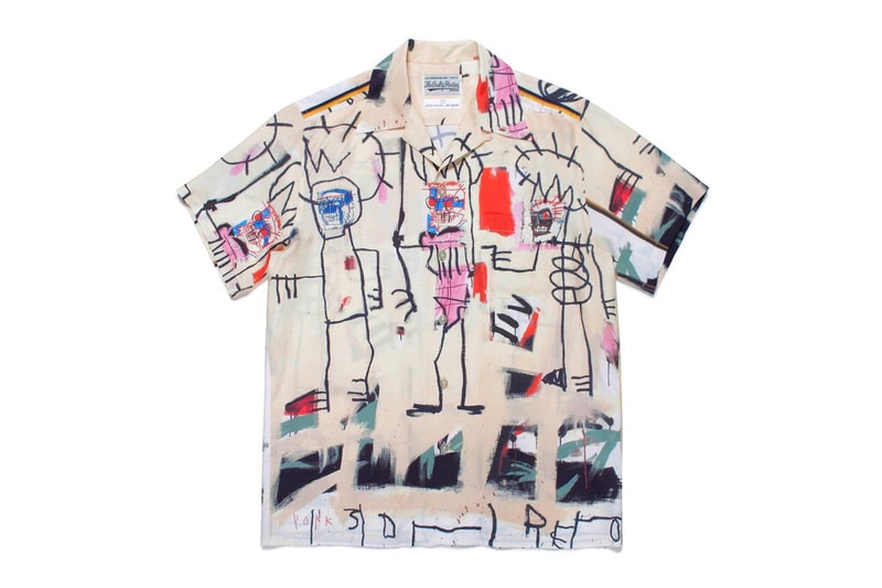 Jean Michel Basquiat WACKO MARIA Hawaiian Shirts menswear streetwear spring summer 2020 collection button ups short sleeves In Italian 1983  untitled 1984 Three Kings painting collaborations japanese designer 