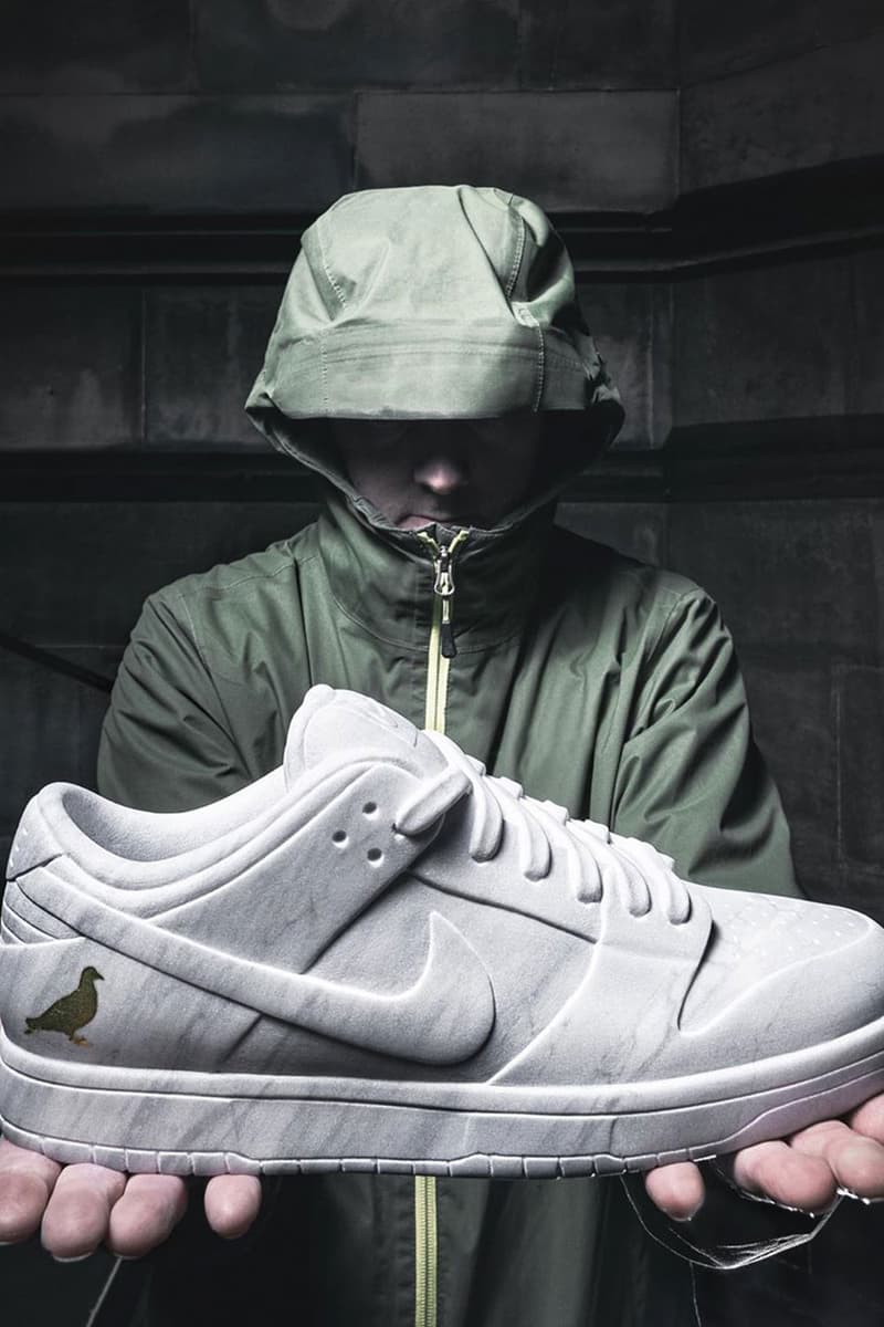 Jeff Staple Alasdair Thomson Nike SB Dunk Low Pigeon Marble Sculpture