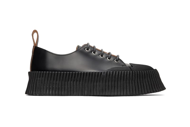 Jil Sander Drops Chunky Vulcanized Rubber Sole Sneaker
