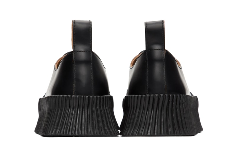 Jil Sander Black Vulcanized Rubber Sole Sneakers 201249M237032 Beige Colorway 201249M237033 Lucie Luke Meier Spring/Summer 2020 SS20 Footwear Sneaker Release Information Drop Date Closer Look SSENSE Cop Buy Online High End Sartorial Calfskin Leather Crepe Rubber Outsole Platform 2 Inches