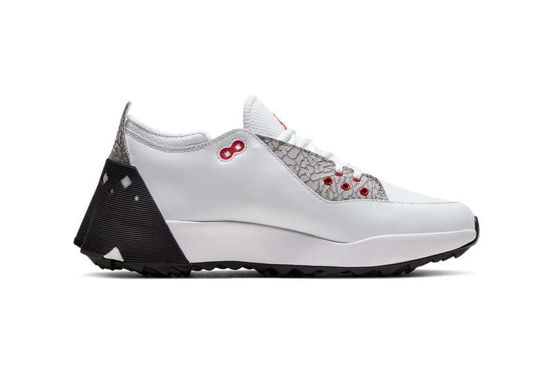 jordan brand adg 2 golf shoe white back atmosphere grey university red summit elephant print CT7812 001 100 release date info photos price