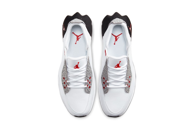 jordan brand adg 2 golf shoe white back atmosphere grey university red summit elephant print CT7812 001 100 release date info photos price