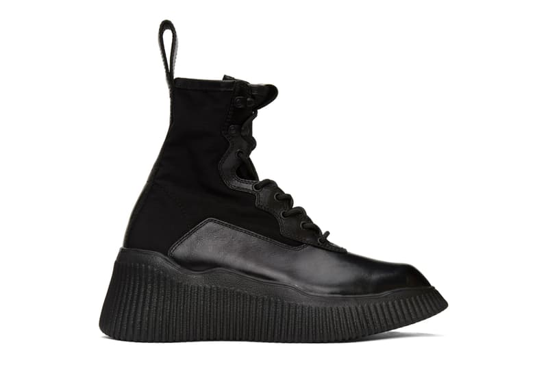 JULIUS Panelled Lace-Up Boots Release outsole chunky footwear boots