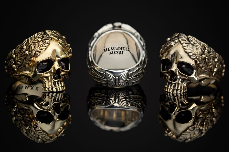 jun cha capo ring skull design 14k gold polished brass sterling silver release march
