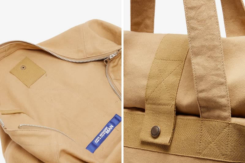 Junya Watanabe MAN Canvas Roll Top Tote Bag carrying solutions shoulder pouch compartment japanese designer spring summer 2020 collection accessories menswear streetwear