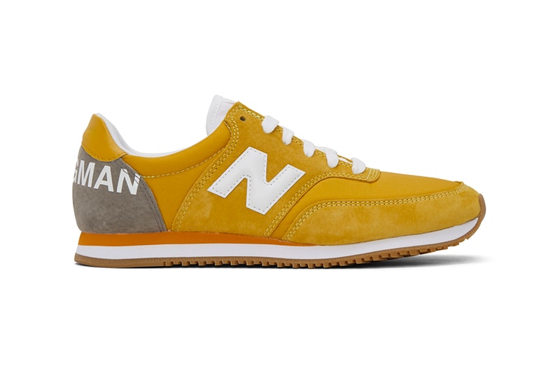 Junya Watanabe New Balance COMP 100 Yellow menswear streetwear sneakers shoes footwear spring summer 2020 collection leather suede kicks trainers runners japanese designer