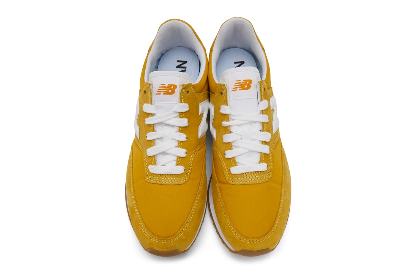 Junya Watanabe New Balance COMP 100 Yellow menswear streetwear sneakers shoes footwear spring summer 2020 collection leather suede kicks trainers runners japanese designer