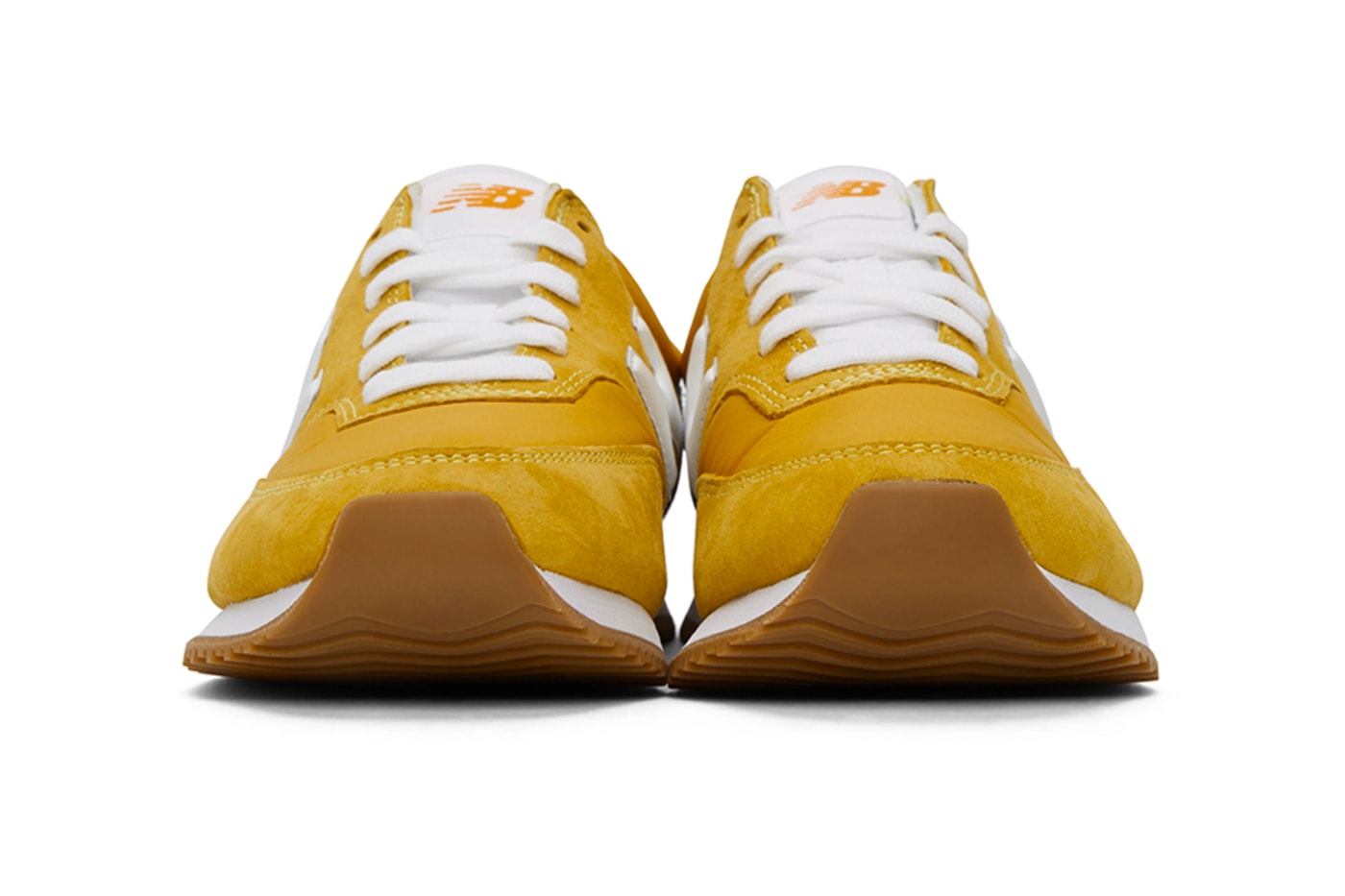 Junya Watanabe New Balance COMP 100 Yellow menswear streetwear sneakers shoes footwear spring summer 2020 collection leather suede kicks trainers runners japanese designer