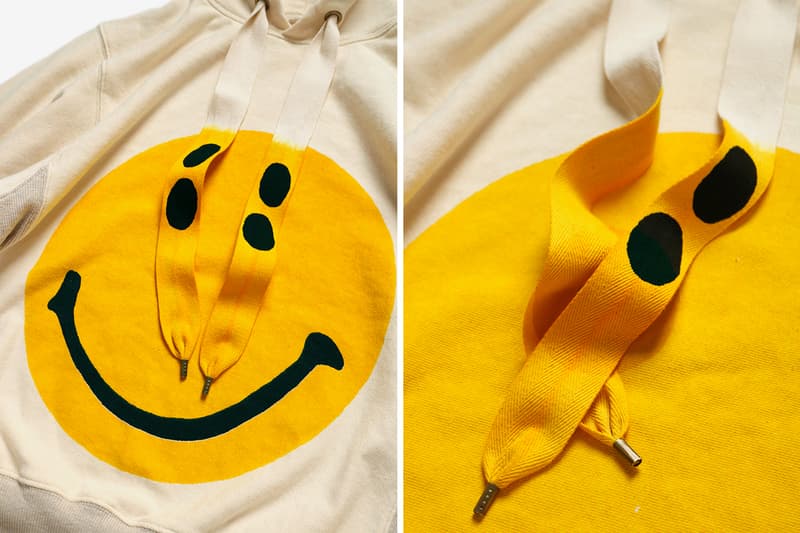 KAPITAL Oversized Smiley Hoodie menswear streetwear rain sweatshirt fleece pullover sweater terry cotton spring summer 2020 collection kiro hirata japanese designer graphics