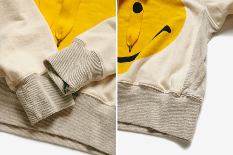 KAPITAL Oversized Smiley Hoodie menswear streetwear rain sweatshirt fleece pullover sweater terry cotton spring summer 2020 collection kiro hirata japanese designer graphics