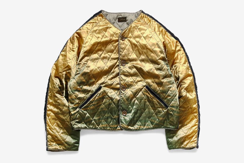 KAPITAL Velveteen J WAVE Souvenir Jacket menswear streetwear bomber quilted flight sukajan spring summer 2020 collection kiro hirata japanese designer embroidery double