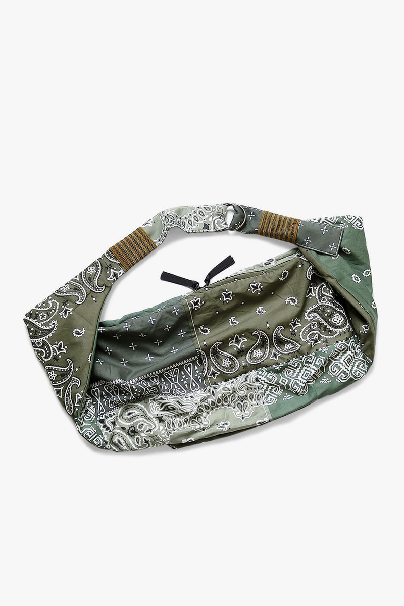 KAPITAL vintage gauze bandana beach bum bag drop release navy purple black yellow saxophone light blue green khaki