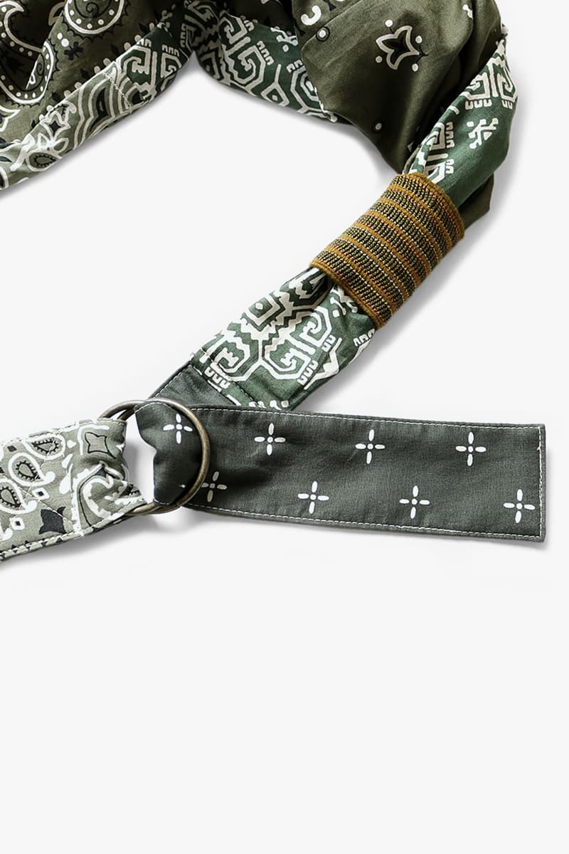 KAPITAL vintage gauze bandana beach bum bag drop release navy purple black yellow saxophone light blue green khaki