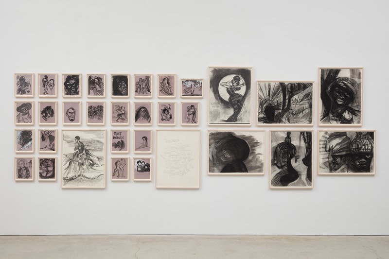 Kara Walker "Drawings" Series Exhibition Sikkema Jenkins & Co Gallery Crayon Ink Watercolor Works on Paper Barack Obama