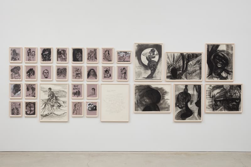 Kara Walker "Drawings" Series Exhibition Sikkema Jenkins & Co Gallery Crayon Ink Watercolor Works on Paper Barack Obama