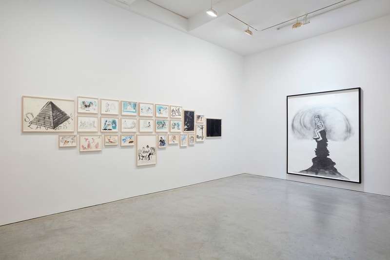 Kara Walker "Drawings" Series Exhibition Sikkema Jenkins & Co Gallery Crayon Ink Watercolor Works on Paper Barack Obama