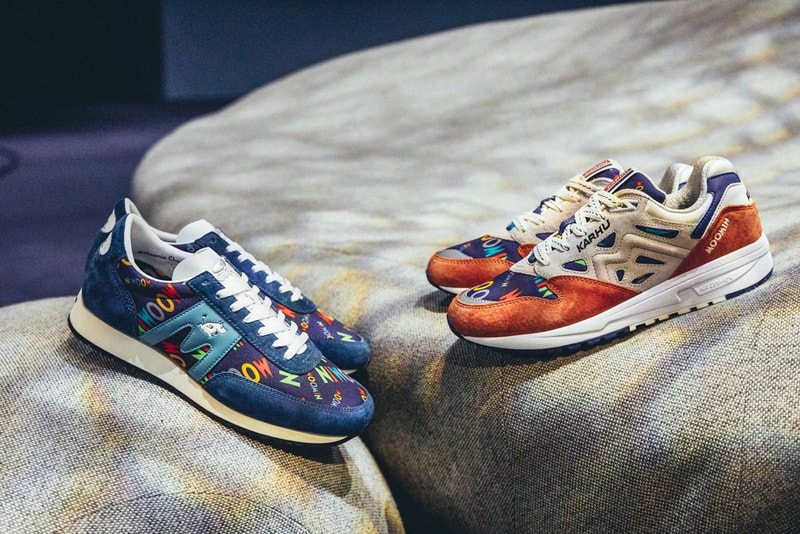 The Moomins x Karhu "A Proper Introduction" Pack Collection Legacy 96 Albatross 82 "Stellar/Cameo Blue" "Burton Orange/Rainy Day" Suede