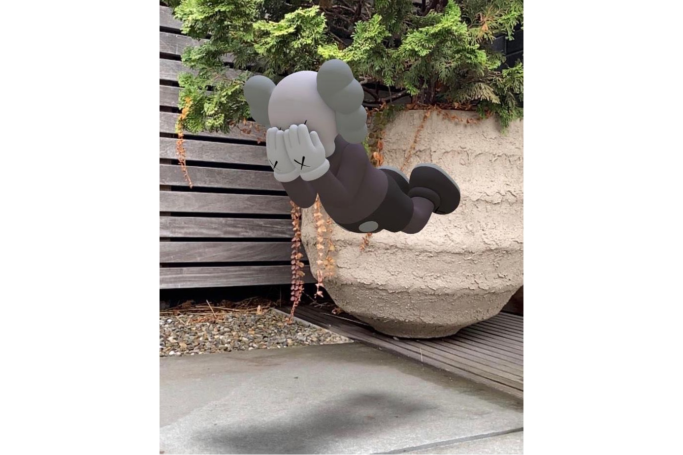 kaws acute art companion expanded holiday augmented reality sculpture edition