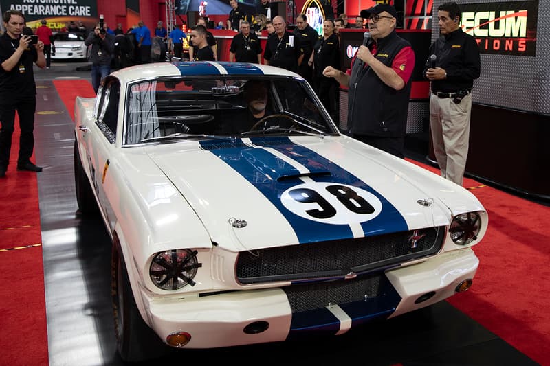 Ken Miles' 1965 Shelby GT350R Competition Model 5R002 First-Ever Mustang Raced Winner First Place Classic American Muscle Car Mecum Auctions V8 'Ford v. Ferrari' "Flying Mustang" Dana Mecum’s 33rd Original Spring Classic John Atzbach Collection