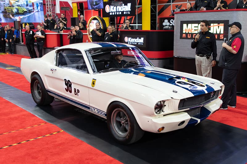 Ken Miles' 1965 Shelby GT350R Competition Model 5R002 First-Ever Mustang Raced Winner First Place Classic American Muscle Car Mecum Auctions V8 'Ford v. Ferrari' "Flying Mustang" Dana Mecum’s 33rd Original Spring Classic John Atzbach Collection