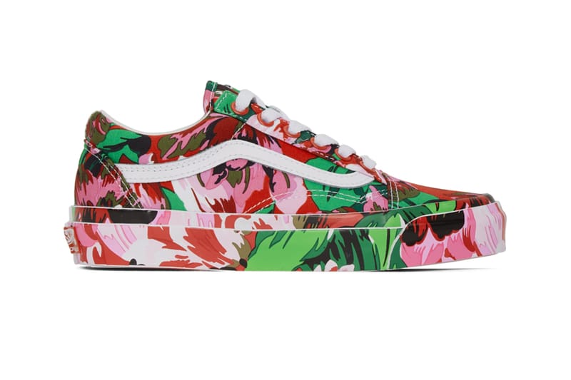 vans floral print shoes