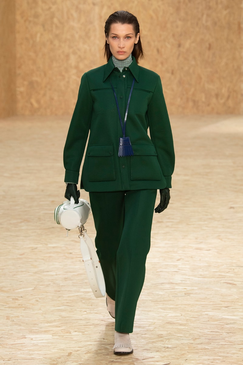 Lacoste Fall/Winter 2020 Runway Collection Blazers Jackets Blouses Trousers Crocodile Caddy Bags Jerseys L1212 Polos T-Clip Sneakers Vests Knitwear Caps