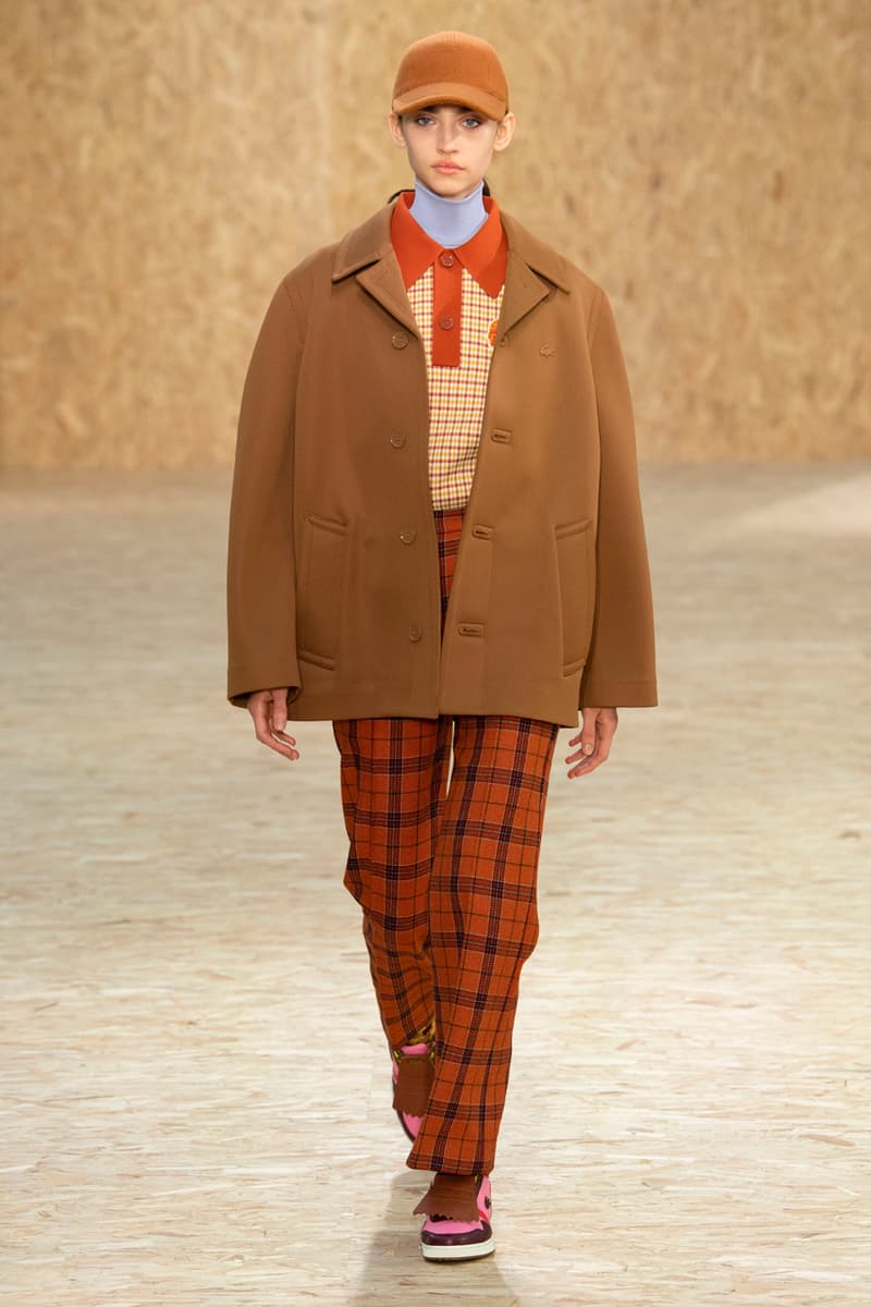 Lacoste Fall/Winter 2020 Runway Collection Blazers Jackets Blouses Trousers Crocodile Caddy Bags Jerseys L1212 Polos T-Clip Sneakers Vests Knitwear Caps