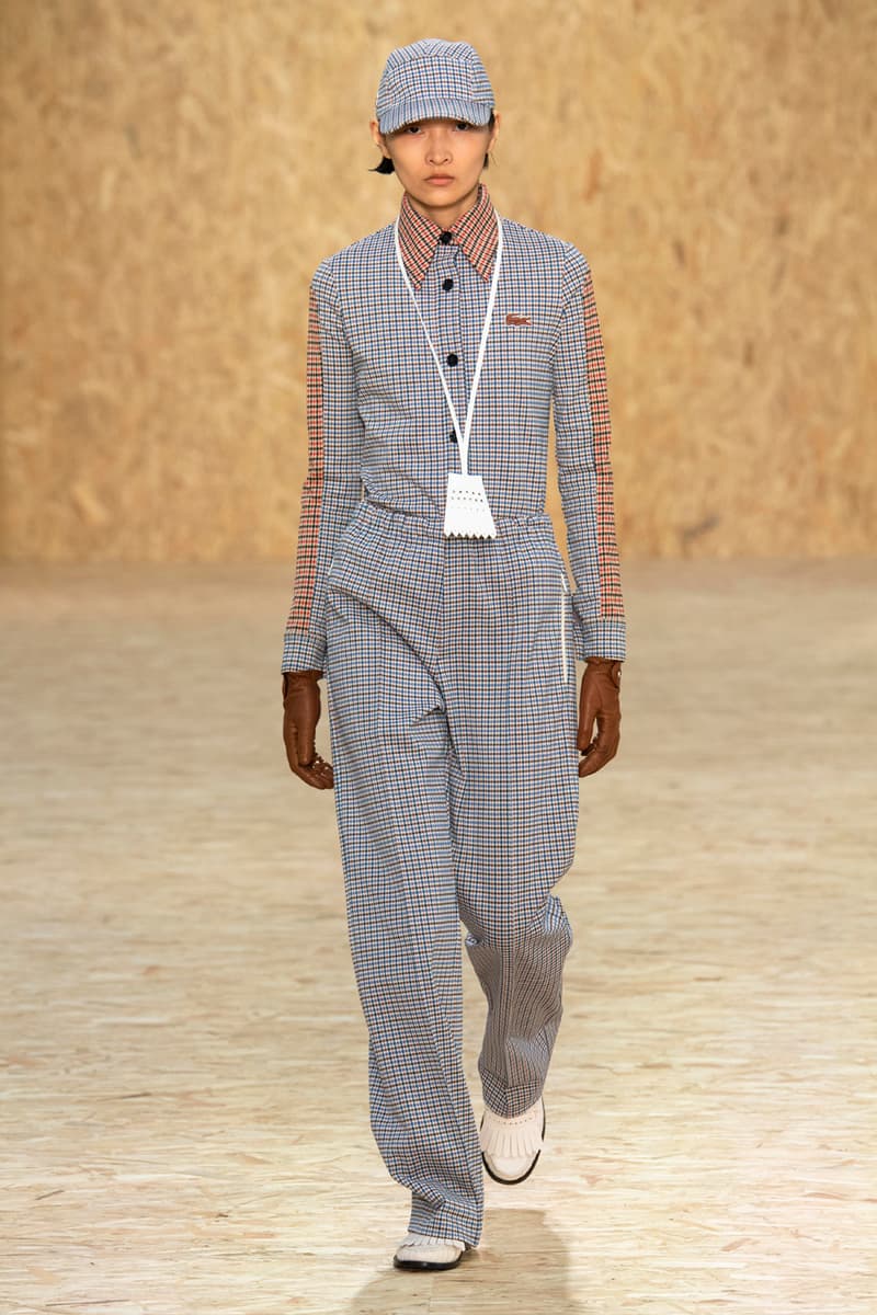 Lacoste Fall/Winter 2020 Runway Collection Blazers Jackets Blouses Trousers Crocodile Caddy Bags Jerseys L1212 Polos T-Clip Sneakers Vests Knitwear Caps