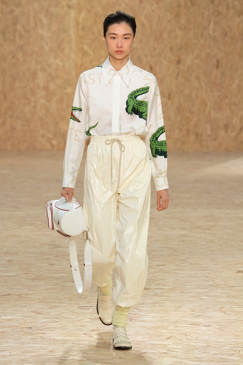 Lacoste Fall/Winter 2020 Runway Collection Blazers Jackets Blouses Trousers Crocodile Caddy Bags Jerseys L1212 Polos T-Clip Sneakers Vests Knitwear Caps