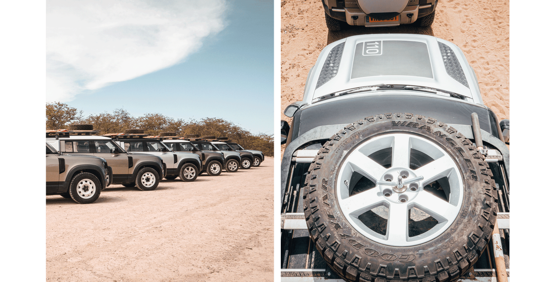 New Land Rover Defender in Namibia James Bond 2020 007 Africa South Africa Desert off-roading awd adventure