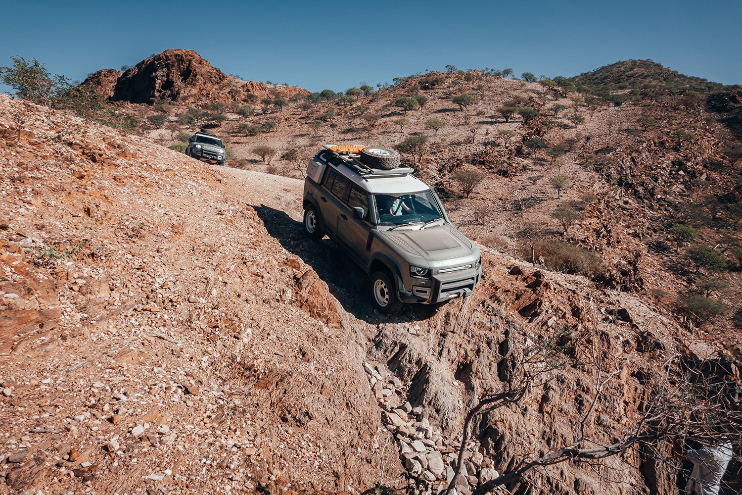 New Land Rover Defender in Namibia James Bond 2020 007 Africa South Africa Desert off-roading awd adventure