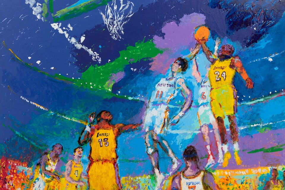Leroy Neiman Knicks Vs Lakers Over The Influence Hypebeast