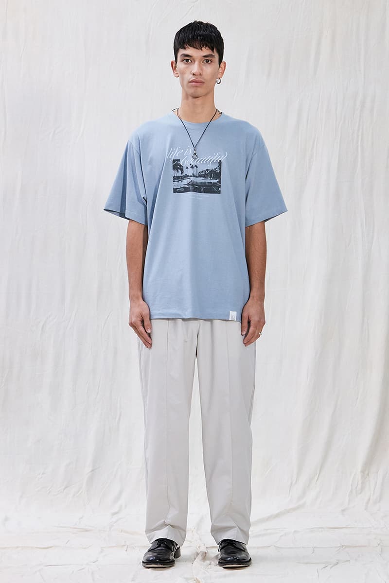 LIFUL MINIMAL GARMENTS Summer 2020 Collection "Life is Beautiful" Slogan Lookbook Menswear Korean Streetwear Label Imprint Design Graphics '90s Inspirations