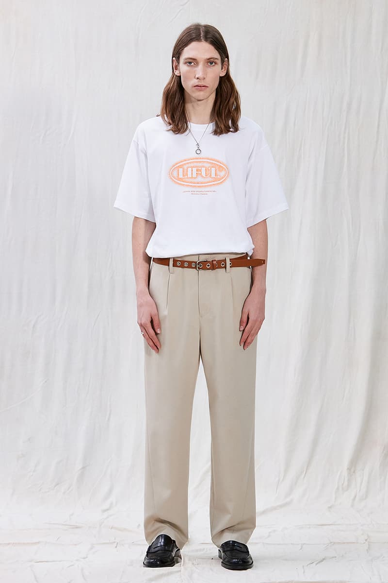 LIFUL MINIMAL GARMENTS Summer 2020 Collection "Life is Beautiful" Slogan Lookbook Menswear Korean Streetwear Label Imprint Design Graphics '90s Inspirations