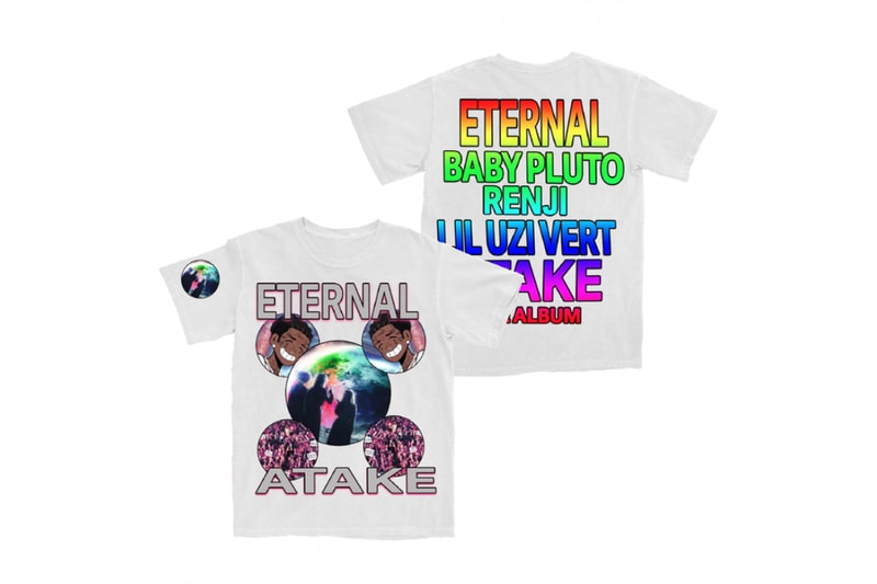 Lil Uzi Vert 'Eternal Atake' Merch, Accessories 2020 may 15 release date info buy web store sweatpants hoodie tee shirt poster black light tray album