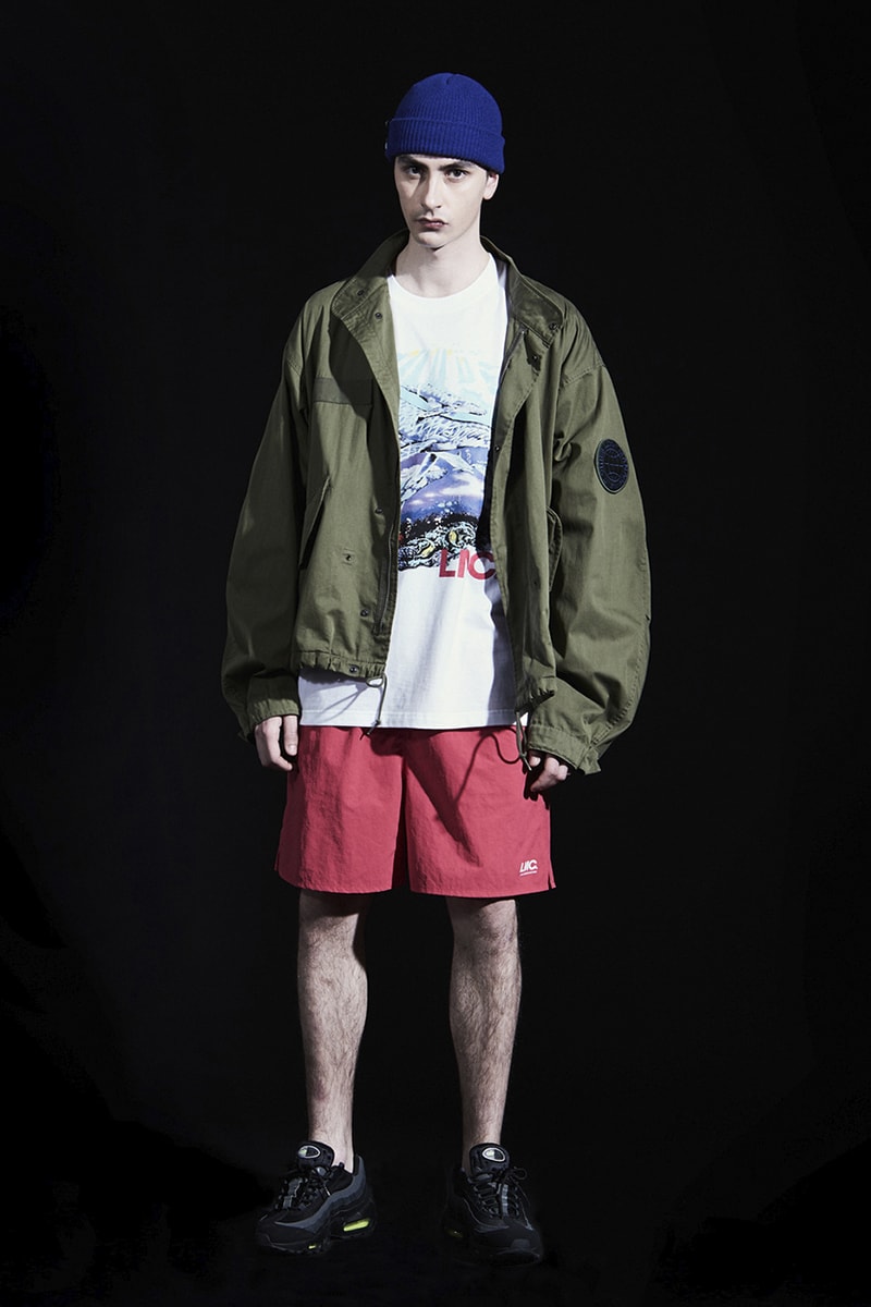 LMC Summer 2020 Lookbook collection menswear streetwear layers korean brand seoul hoodies jackets love peace t shirts graphics parka denim jeans shorts hats caps long sleeves sweaters