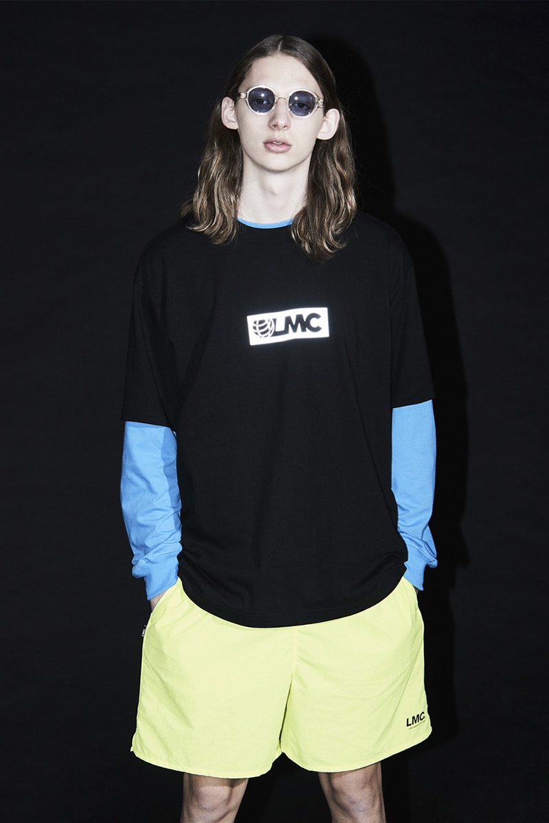LMC Summer 2020 Lookbook collection menswear streetwear layers korean brand seoul hoodies jackets love peace t shirts graphics parka denim jeans shorts hats caps long sleeves sweaters