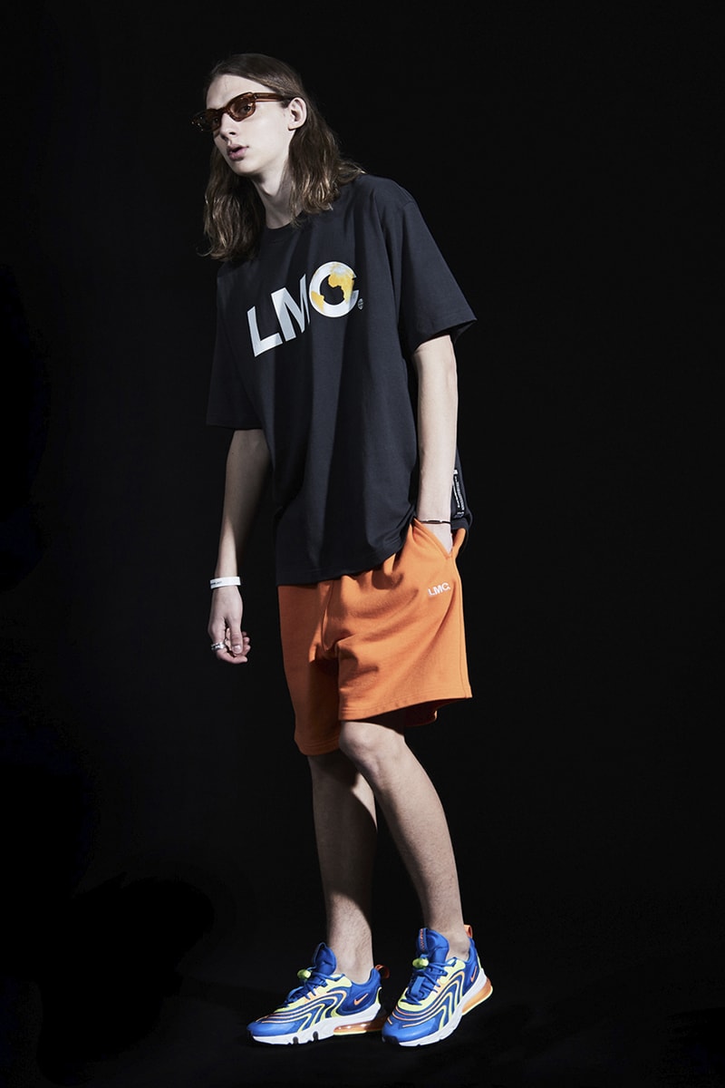 LMC Summer 2020 Lookbook collection menswear streetwear layers korean brand seoul hoodies jackets love peace t shirts graphics parka denim jeans shorts hats caps long sleeves sweaters