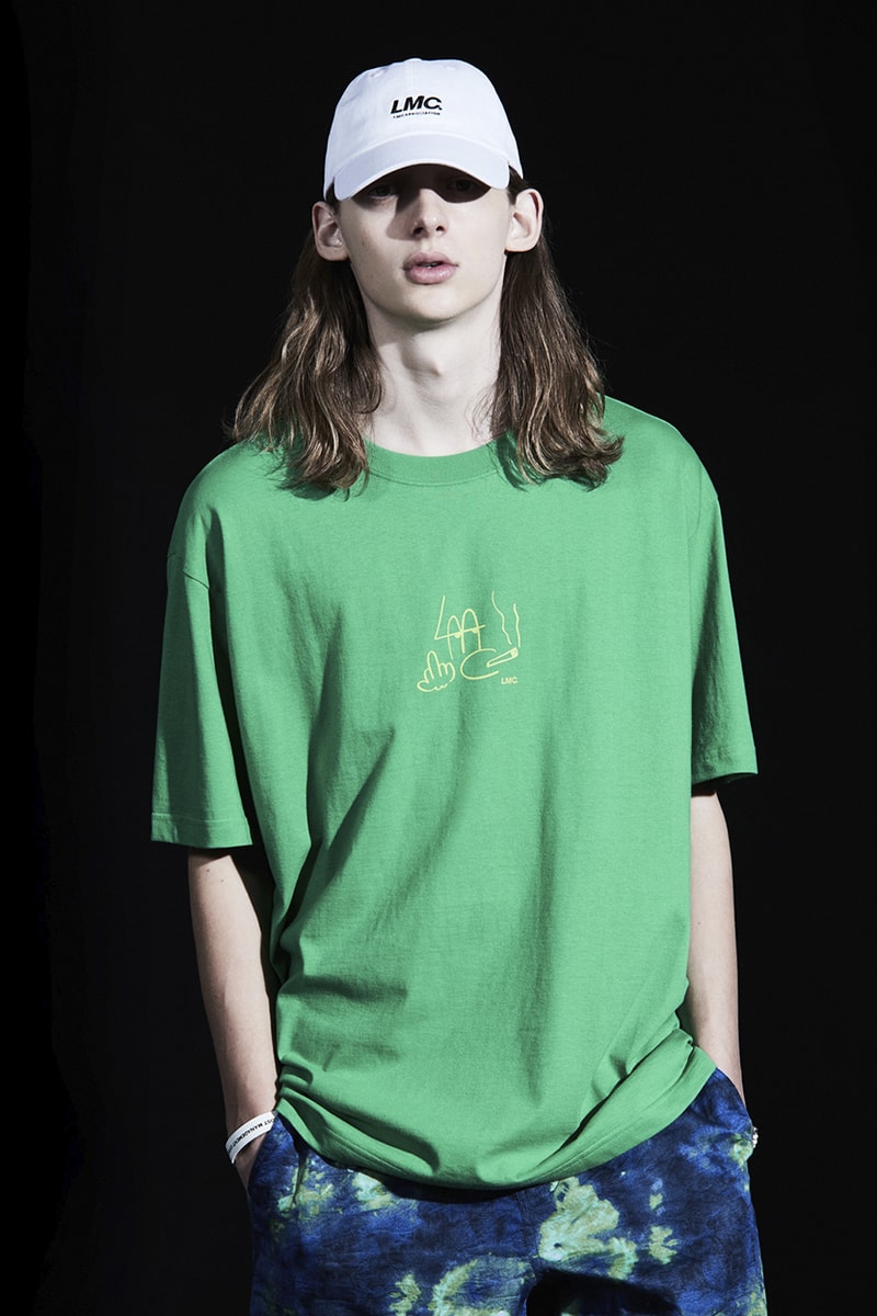 LMC Summer 2020 Lookbook collection menswear streetwear layers korean brand seoul hoodies jackets love peace t shirts graphics parka denim jeans shorts hats caps long sleeves sweaters